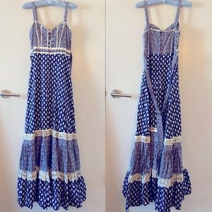 VTG 70s Gunne Sax maxi sundress 9